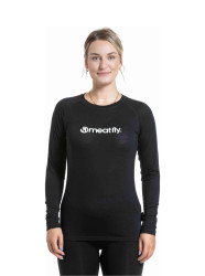 Meatfly dámské merino tričko Lacey Black | Černá | Velikost XS