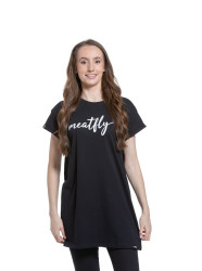 Meatfly dámské šaty Senna Logo Black | Černá | Velikost XS | 100% bavlna