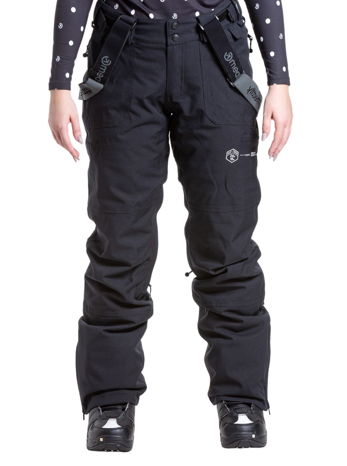 Meatfly dámské SNB & SKI kalhoty Foxy Black | Černá | Velikost XXS