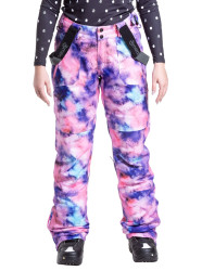 Meatfly dámské SNB & SKI kalhoty Foxy Peach Aquarel | Růžová | Velikost XS