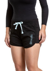 Meatfly dámské teplákové kraťasy Nea Black / Mint | Černá | Velikost XS