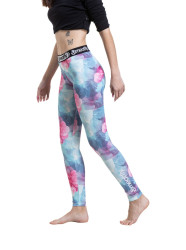 Meatfly dámské termo kalhoty Taro Pink Flowers | Růžová | Velikost XS