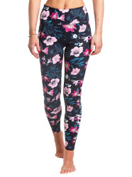 Meatfly dámské termo legíny Jenna Hibiscus | Květy | Velikost XS