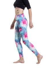 Meatfly dámské termo legíny Jenna Pink Flowers | Růžová | Velikost XS