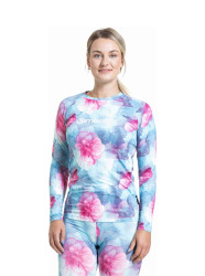 Meatfly dámské termo tričko Capa Pink Flowers | Růžová | Velikost XS