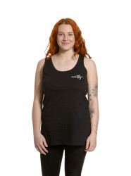 Meatfly dámské tílko Zoe Black | Černá | Velikost XS | 100% bavlna