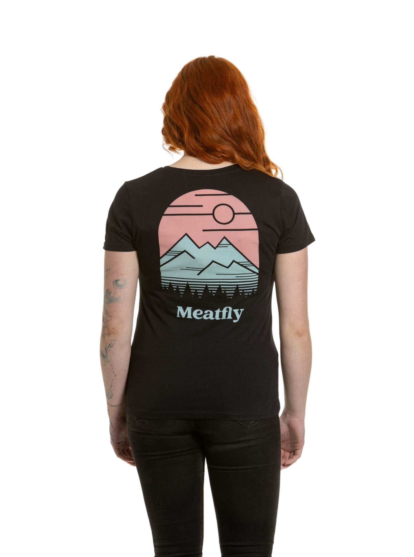 Meatfly dámské tričko Cordie Black | Černá | Velikost XS | 100% bavlna