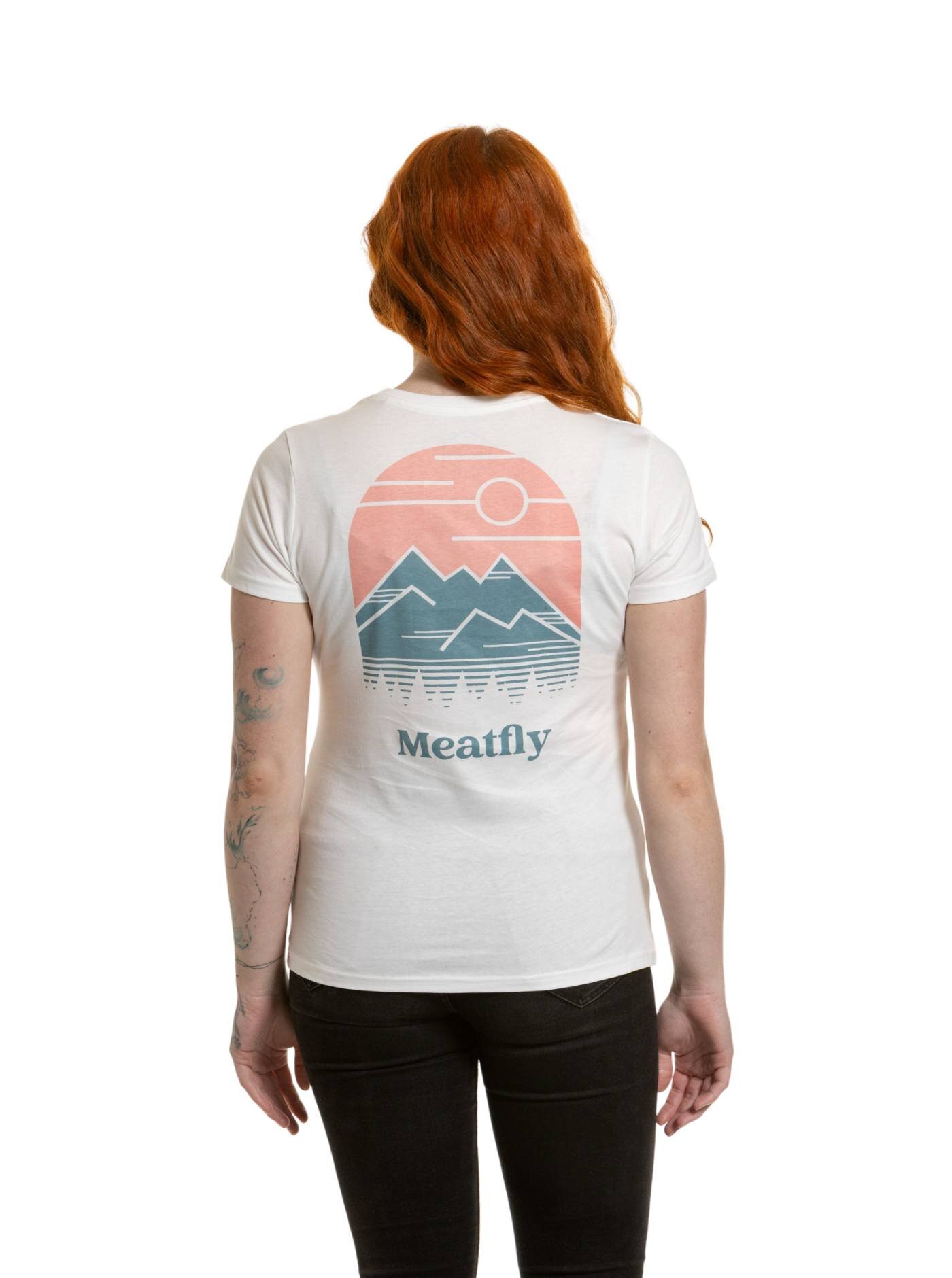 Meatfly dámské tričko Cordie White | Bílá | Velikost XS | 100% bavlna