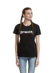 Meatfly dámské tričko Ladies MF Logo Black | Velikost L | 100% bavlna