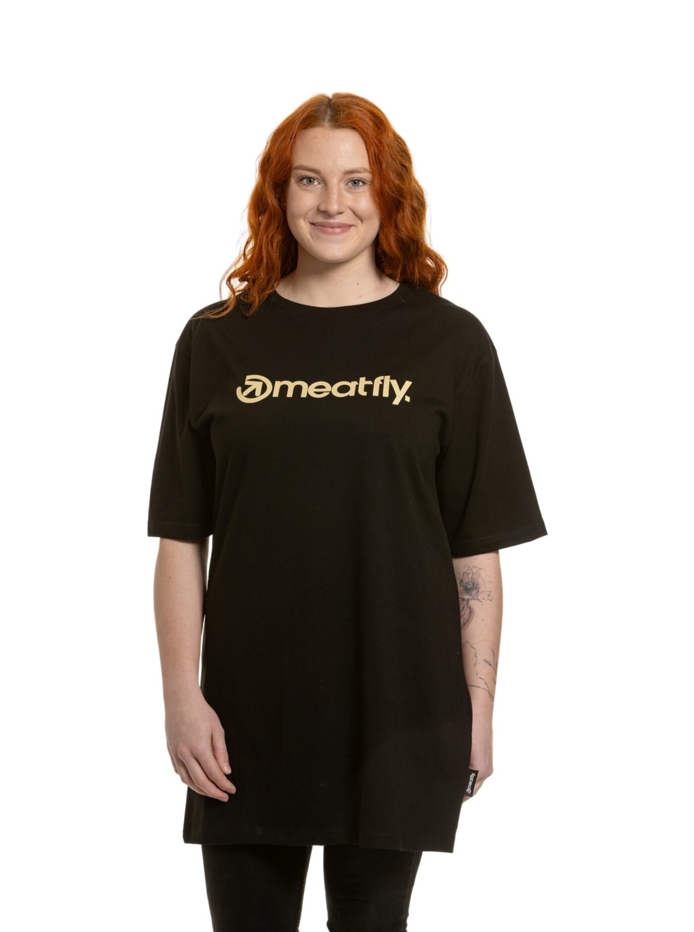 Meatfly dámské tričko Rory Black | Černá | Velikost XS | 100% bavlna