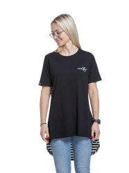 Meatfly dámské tričko Tessa White Stripes | Bílá | Velikost XS | 100% bavlna