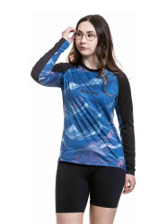 Meatfly dámský bike dres Leah Northern Lights / Black | Černá | Velikost XS