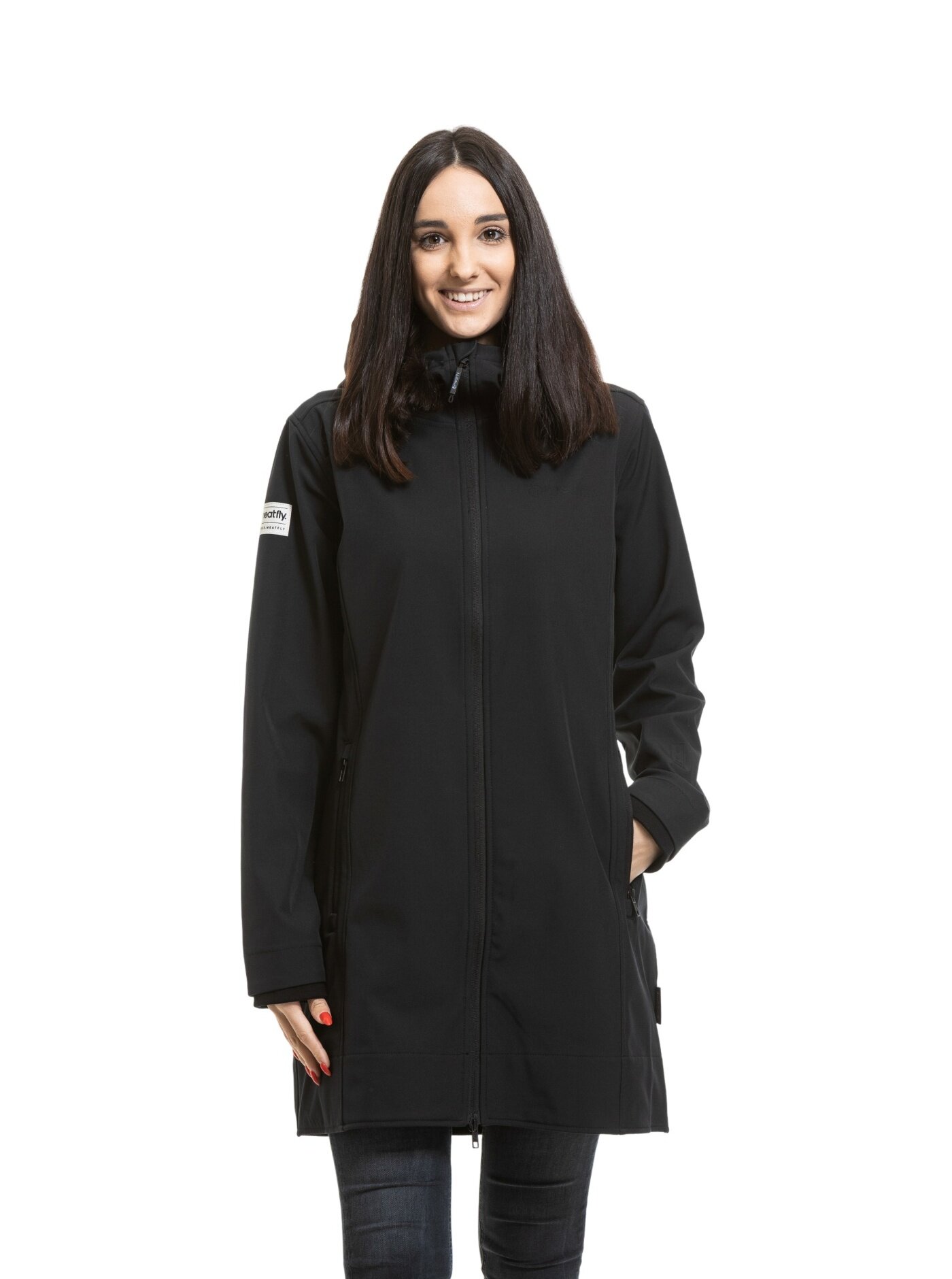 Meatfly dámský softshell kabát Thea Black | Černá | Velikost XS