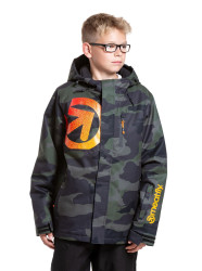 Meatfly dětská SNB & SKI bunda Bangito Rampage Camo | Maskáč | Velikost 134
