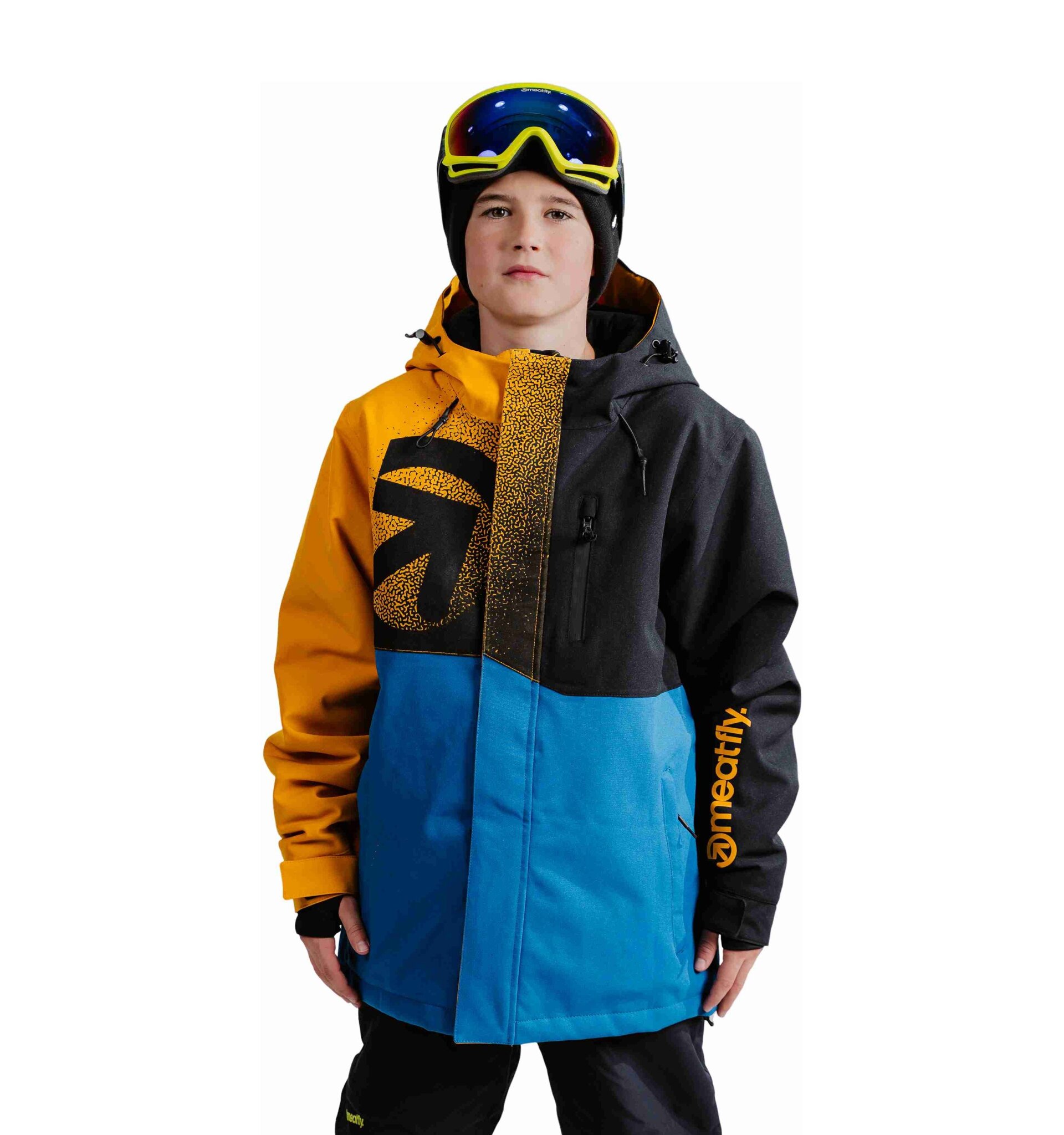 Meatfly dětská SNB & SKI bunda Bangito Sunflower / Blue | Modrá | Velikost 146 (10y)