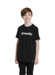 Meatfly dětské tričko Bart Black | Černá | Velikost 134 | 100% bavlna
