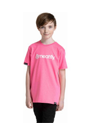 Meatfly dětské tričko Bart Neon Pink | Růžová | Velikost 134 | 100% bavlna