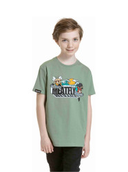 Meatfly dětské tričko Skejters Olive | Zelená | Velikost 134 | 100% bavlna