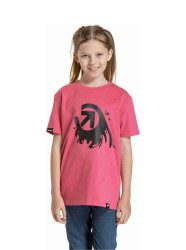 Meatfly dětské tričko Splash Magenta | Růžová | Velikost 134 | 100% bavlna