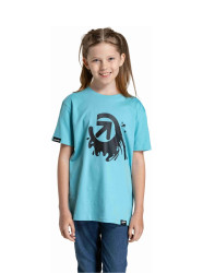 Meatfly dětské tričko Splash Mint | Modrá | Velikost 134 | 100% bavlna