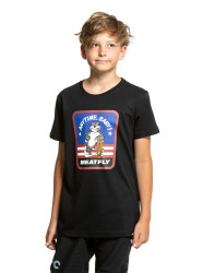 Meatfly dětské tričko Tomcat Black | Černá | Velikost 146 | 100% bavlna