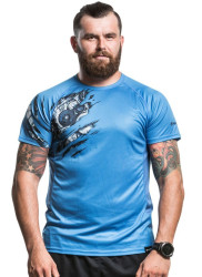 Meatfly funkční triko Reaper C - Blue | Modrá | Velikost M