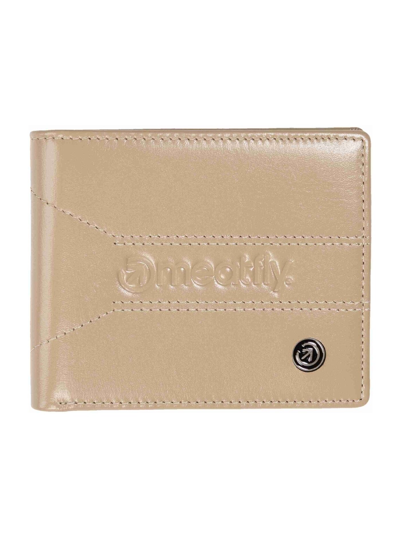 Meatfly kožená peněženka Zac Premium Beige | Písková | Velikost One Size