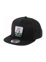 Meatfly kšiltovka Alfy Snapback Black Tomcat | Černá | Velikost One Size
