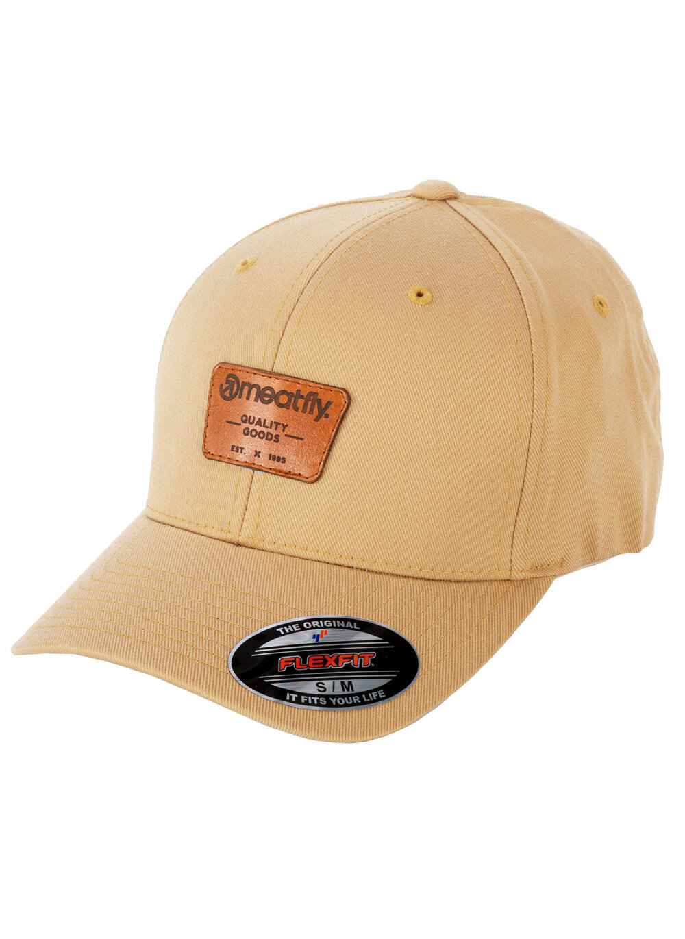 Meatfly kšiltovka Carsen Flexfit B - Curry | Žlutá | Velikost L/XL