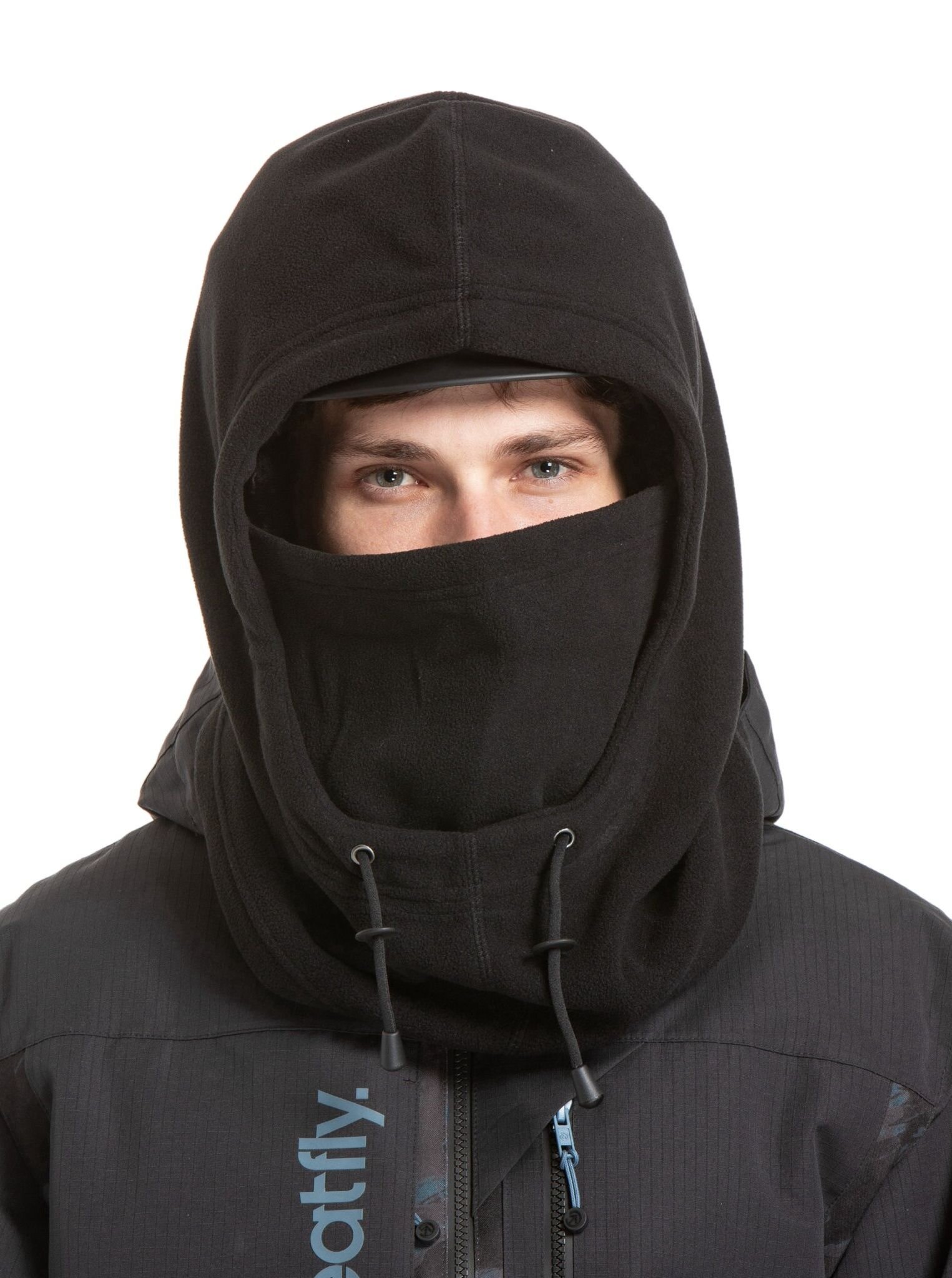 Meatfly kukla Conceal Black oversized | Černá | Velikost Oversized