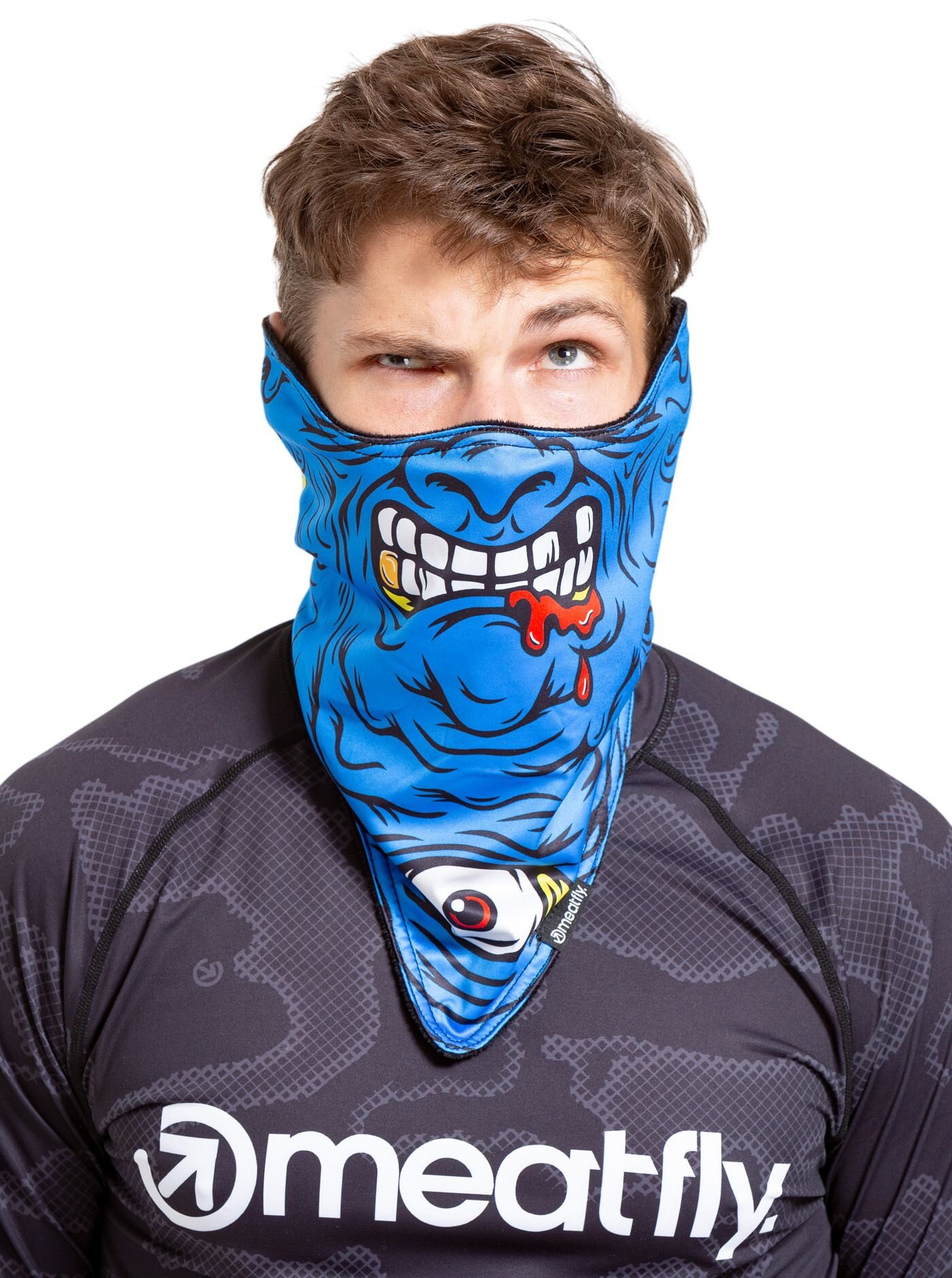 Meatfly maska Frosty Monster Blue | Modrá | Velikost One Size