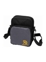 Meatfly pánská crossbody taška Hardy Dark Grey / Gold | Šedá | Objem 1,5 L