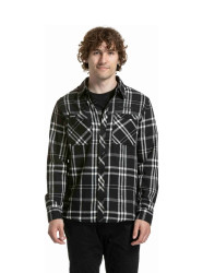 Meatfly pánská košile Kurt Black | Černá | Velikost S