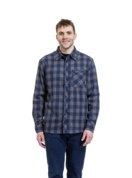 Meatfly pánská košile Kurt Blue / Gray | Šedá | Velikost S