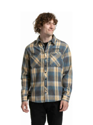 Meatfly pánská košile Kurt Cream / Blue | Modrá | Velikost S