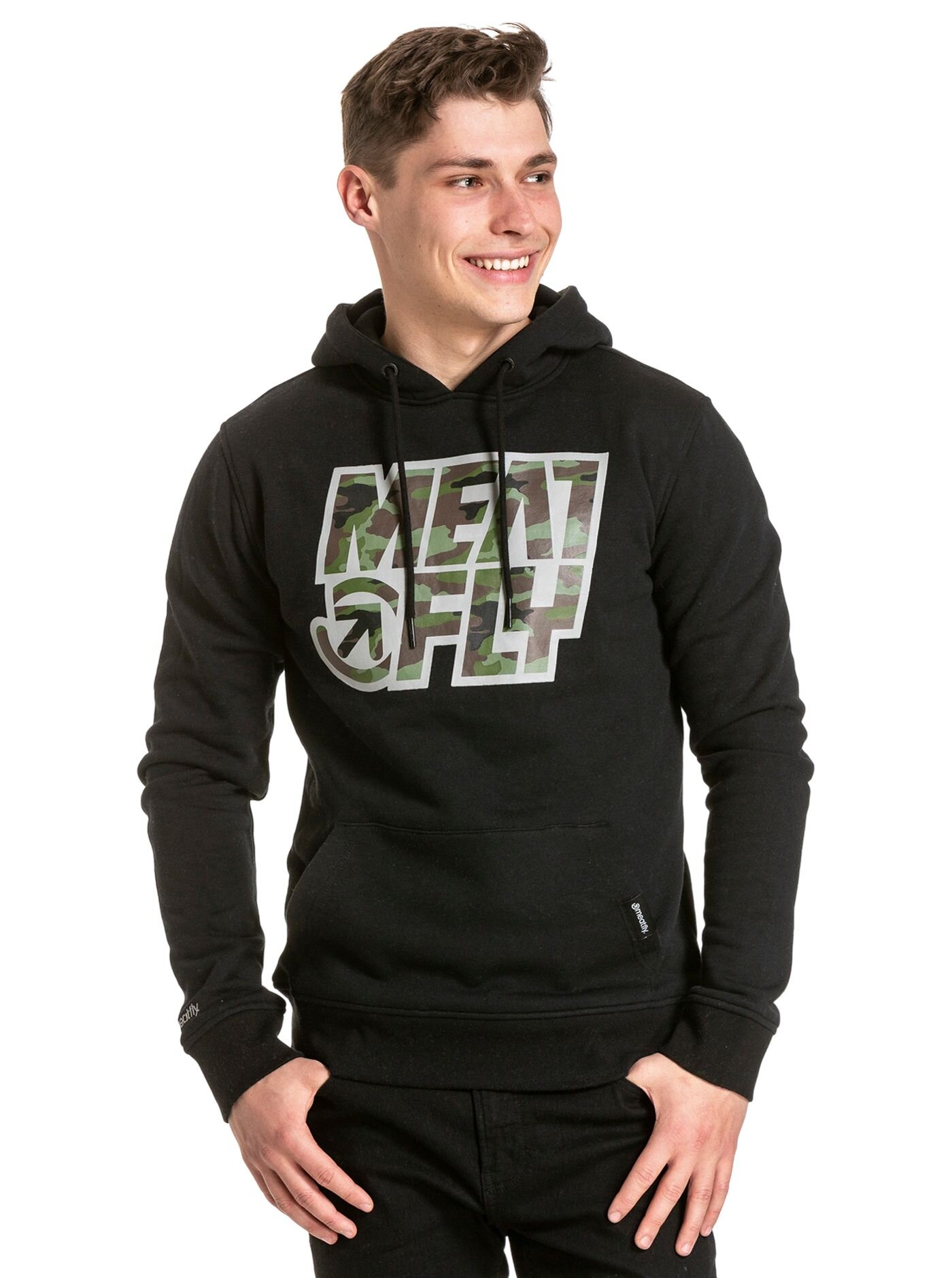 Meatfly pánská mikina Repash Hoodie Black | Černá | Velikost S