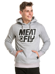Meatfly pánská mikina Repash Hoodie Grey Heather | Šedá | Velikost M