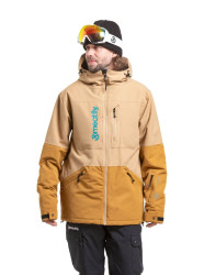 Meatfly pánská SNB & SKI bunda Helios Tan / Wood | Hnědá | Velikost S