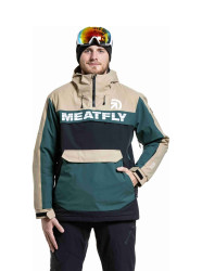 Meatfly pánská SNB & SKI bunda Zenith Black / Safari | Černá | Velikost S