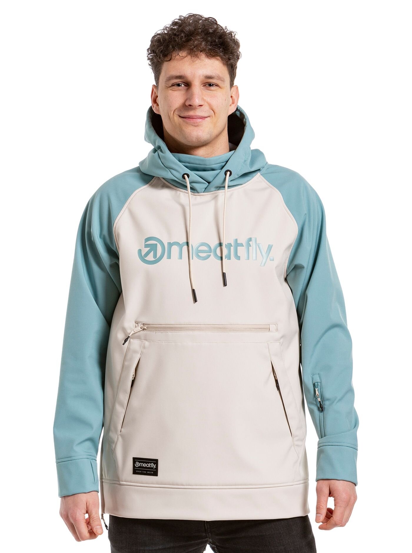 Meatfly pánská softshell bunda Jax Mint/Sand | Písková | Velikost S