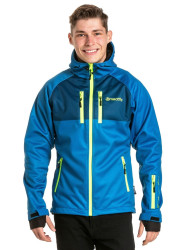Meatfly pánská softshell bunda Rasmussen Petrol | Modrá | Velikost S
