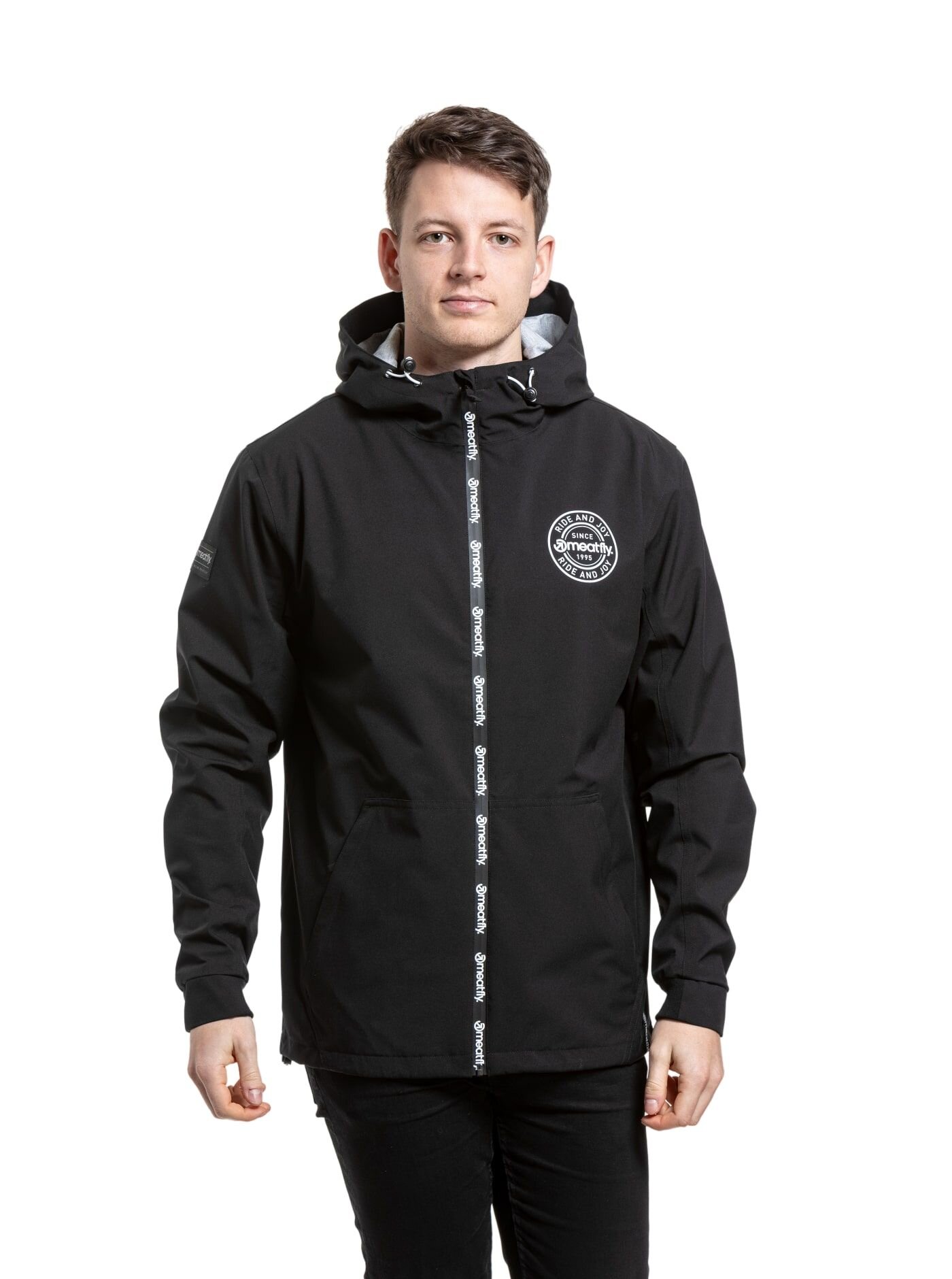 Meatfly pánská street bunda Finn Black | Černá | Velikost S