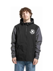 Meatfly pánská street bunda Finn Black / Grey | Černá | Velikost S