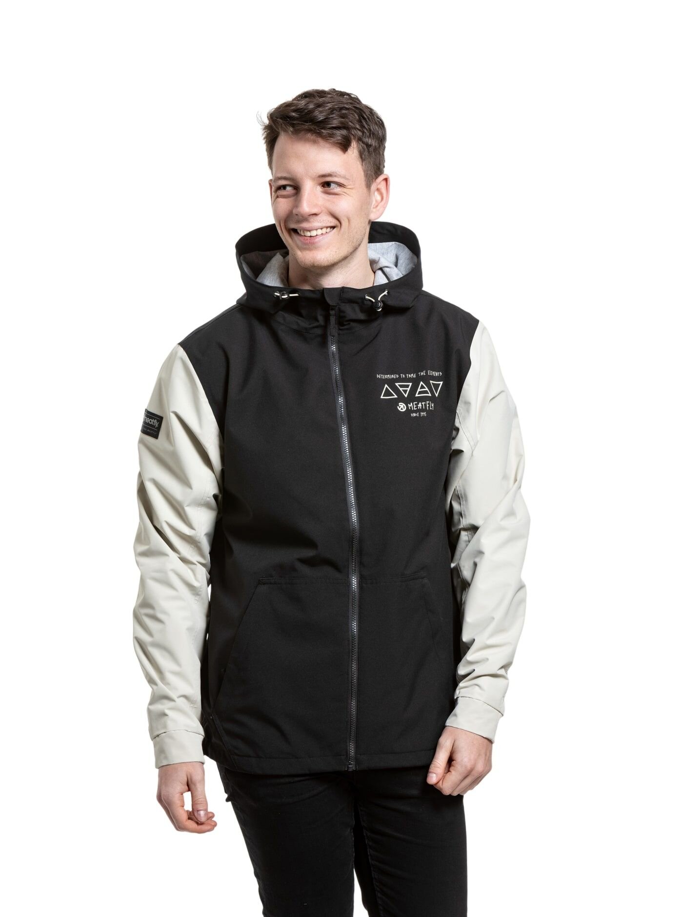 Meatfly pánská street bunda Finn Sand/Black | Písková | Velikost XL
