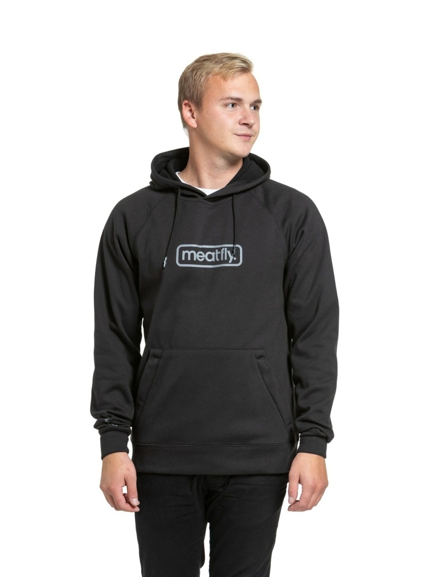 Meatfly pánská technická mikina Gravel Black | Černá | Velikost L