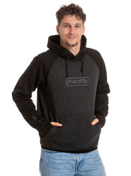 Meatfly pánská technická mikina Gravel Heather Black / Black | Černá | Velikost L