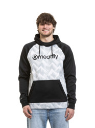 Meatfly pánská technická mikina Gravel White Mountains | Černá | Velikost S