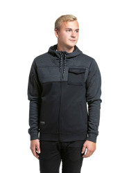 Meatfly pánská technická mikina Josh Heather Black | Černá | Velikost S