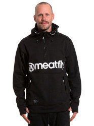 Meatfly pánská technická mikina Tason Black | Černá | Velikost S
