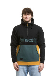 Meatfly pánská technická mikina Tason Black / Chai Tea | Černá | Velikost S